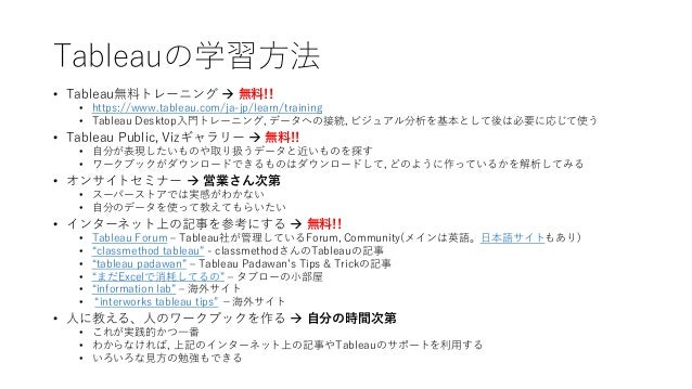 Tableauのつまづきポイント
