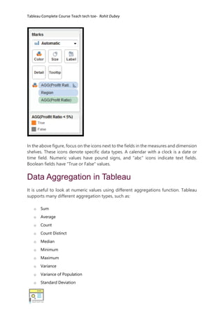Tableau Tutorial Complete by Rohit Dubey | PDF