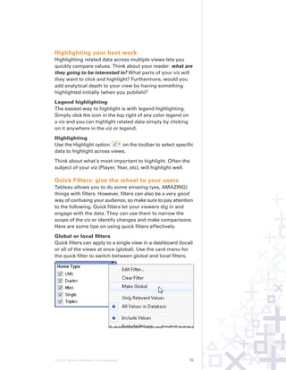 Tableau Visual Guidebook | PDF