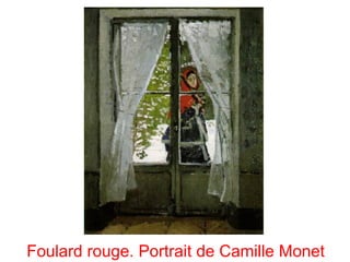 Foulard rouge. Portrait de Camille Monet