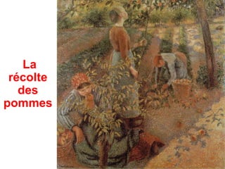 La
 récolte
   des
pommes
 