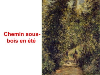 Chemin sous-
 bois en été
 