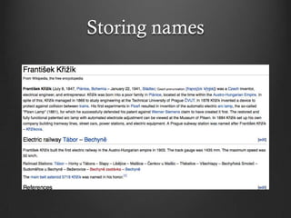 Storing names
 