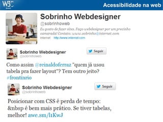 Acessibilidade na web
 