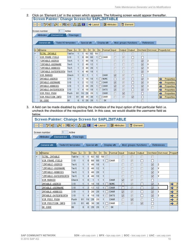 Table maintenance generator and its modifications PDF