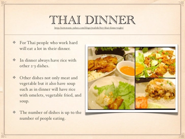 Thai Table manners