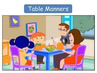 table manners clipart