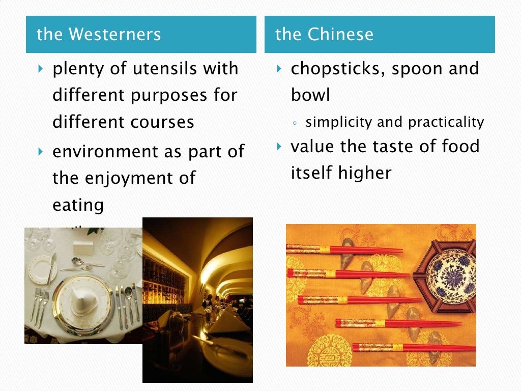 Table Manners and Eating Habits of Chinese and Westerners / HKBU / PO…