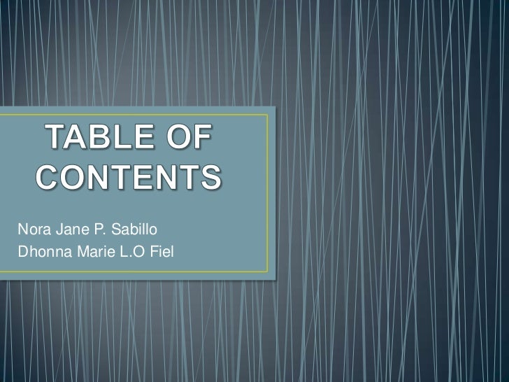 Contents of research proposal slideshare picture