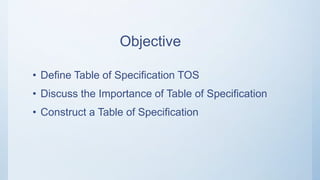 Tos Example Table of Specification.pptx