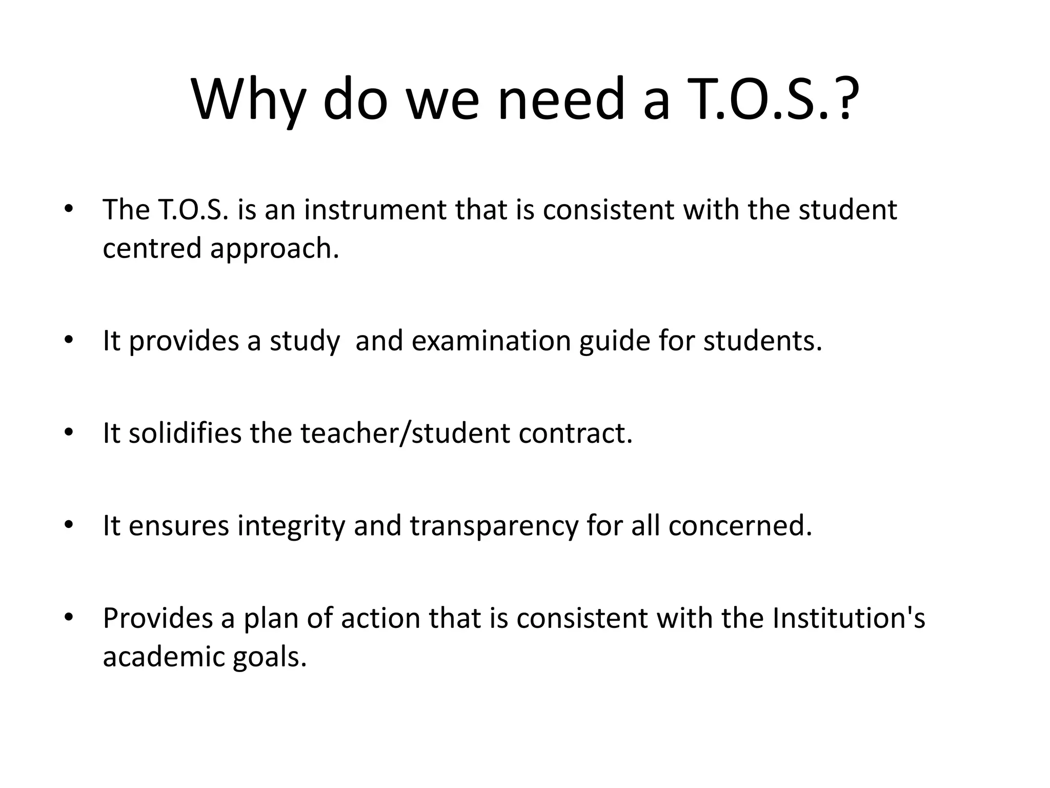 Table Of Specifications PPT table-of-specifications-ppt