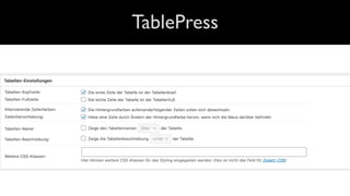 TablePress
 