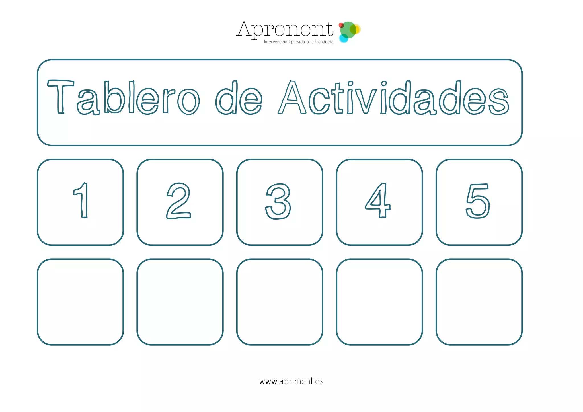 Tablero actividades o actividades programadas | PPT