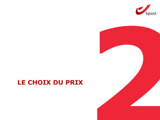 LE CHOIX DU PRIX
 