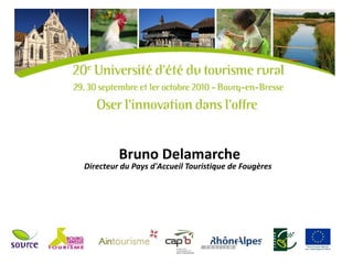 Bruno Delamarche
Directeur du Pays d'Accueil Touristique de Fougères
 
