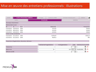 20
Mise en œuvre des entretiens professionnels : Illustrations
 