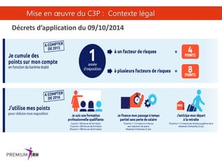 27
Mise en œuvre du C3P : Contexte légal
Décrets d’application du 09/10/2014
 