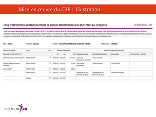 32
Mise en œuvre du C3P : Illustration
 