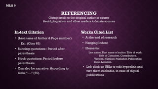 Table Referenceing Tables and Figures, Referencing, and Appendices- Dhivya S R & B.Gowsika ...