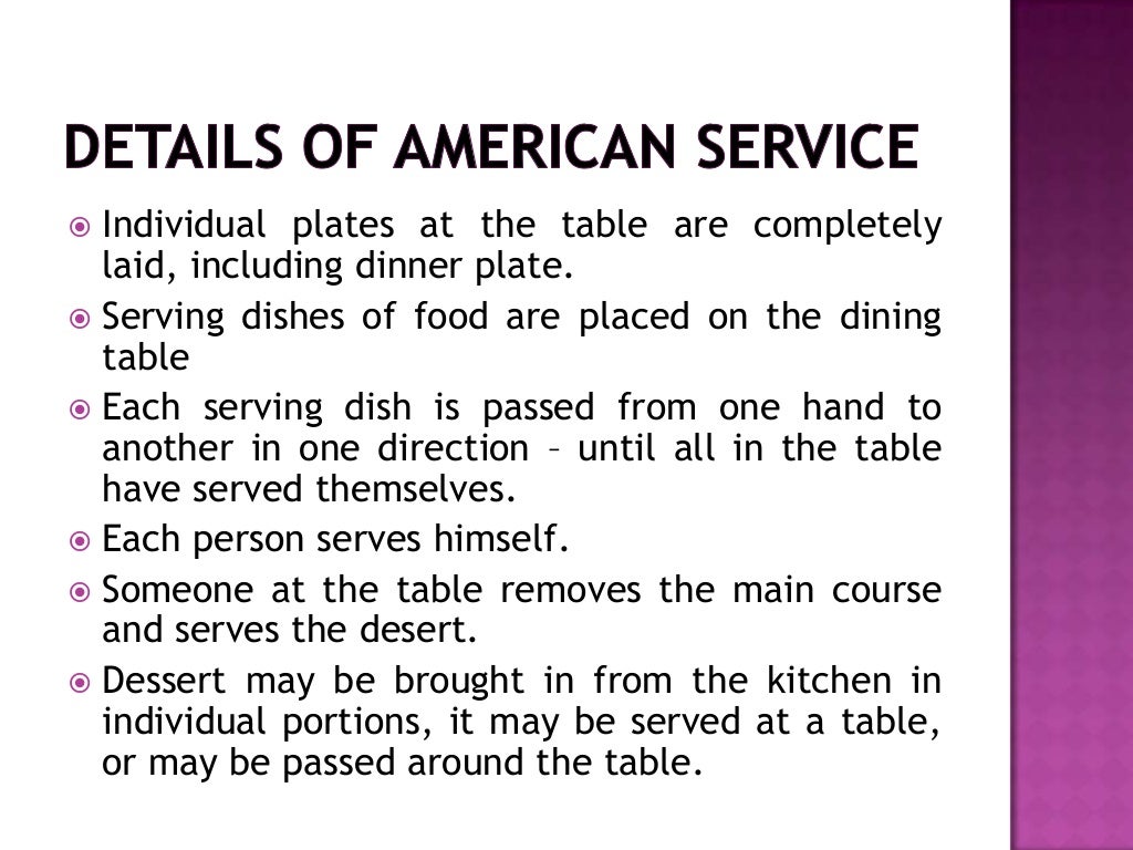 Table service
