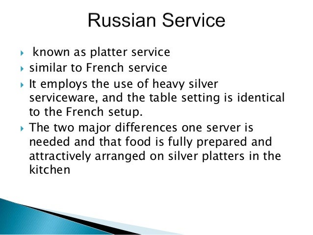 Table services Table services