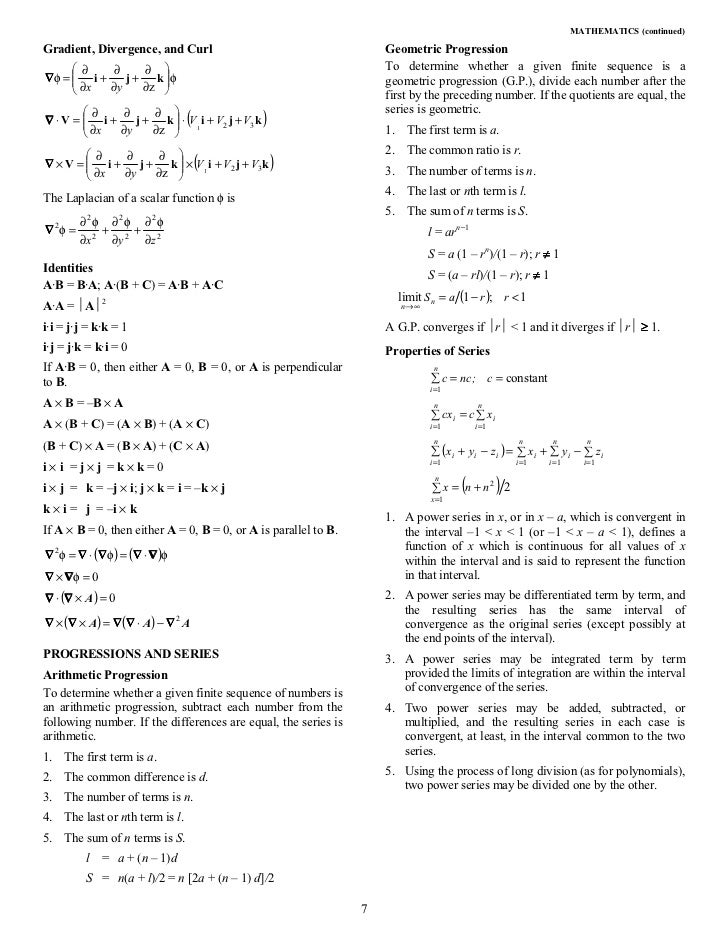 Tables Of Math Physics And Chemistry Engineering Handbook