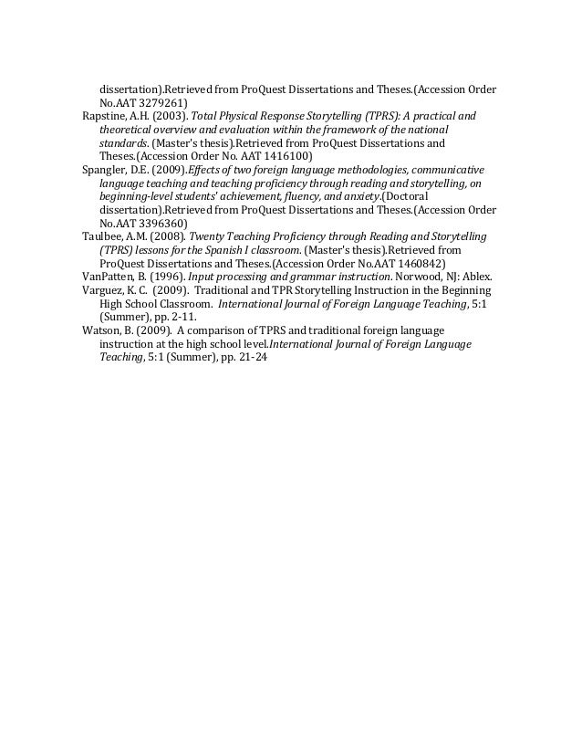 Dissertation accession or order number