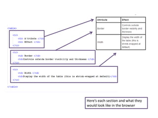 HTML Tables | PPTX