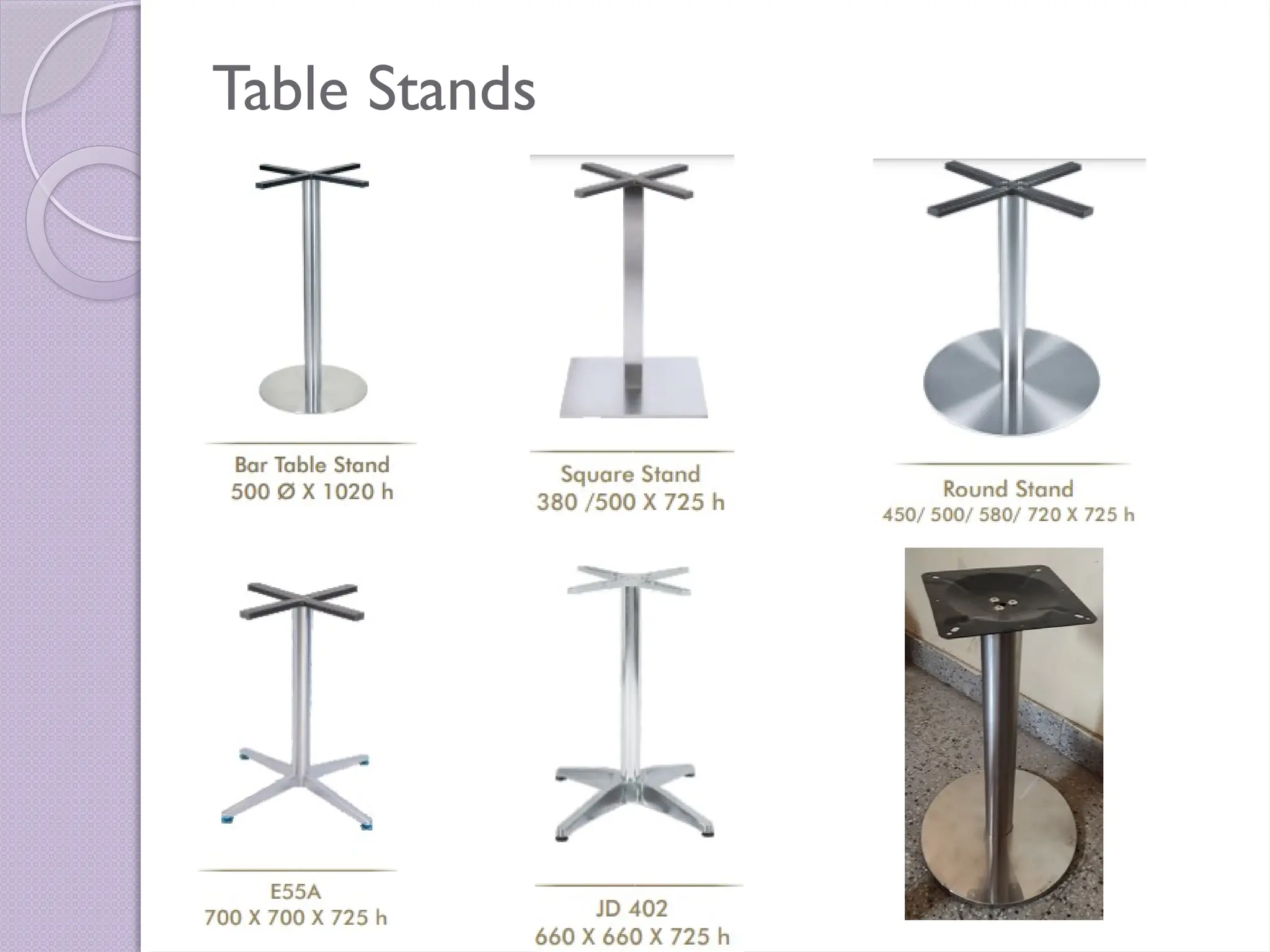 Tables Stand Design Catalogue Pictures Nil PPTX Tables Stand Design Catalogue Pictures Nil PPTX