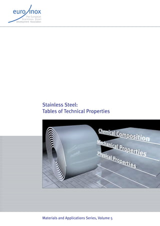 Stainless Steel:
Tables of Technical Properties




Materials and Applications Series, Volume 5
 