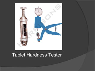 Tablet Hardness Tester
 