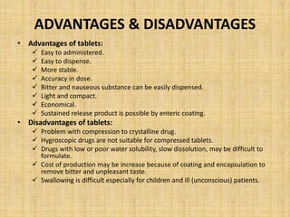 Tablet [introduction,classification,excipient,formulation,tablets ...