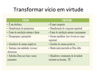 Transformar vício em virtude
 