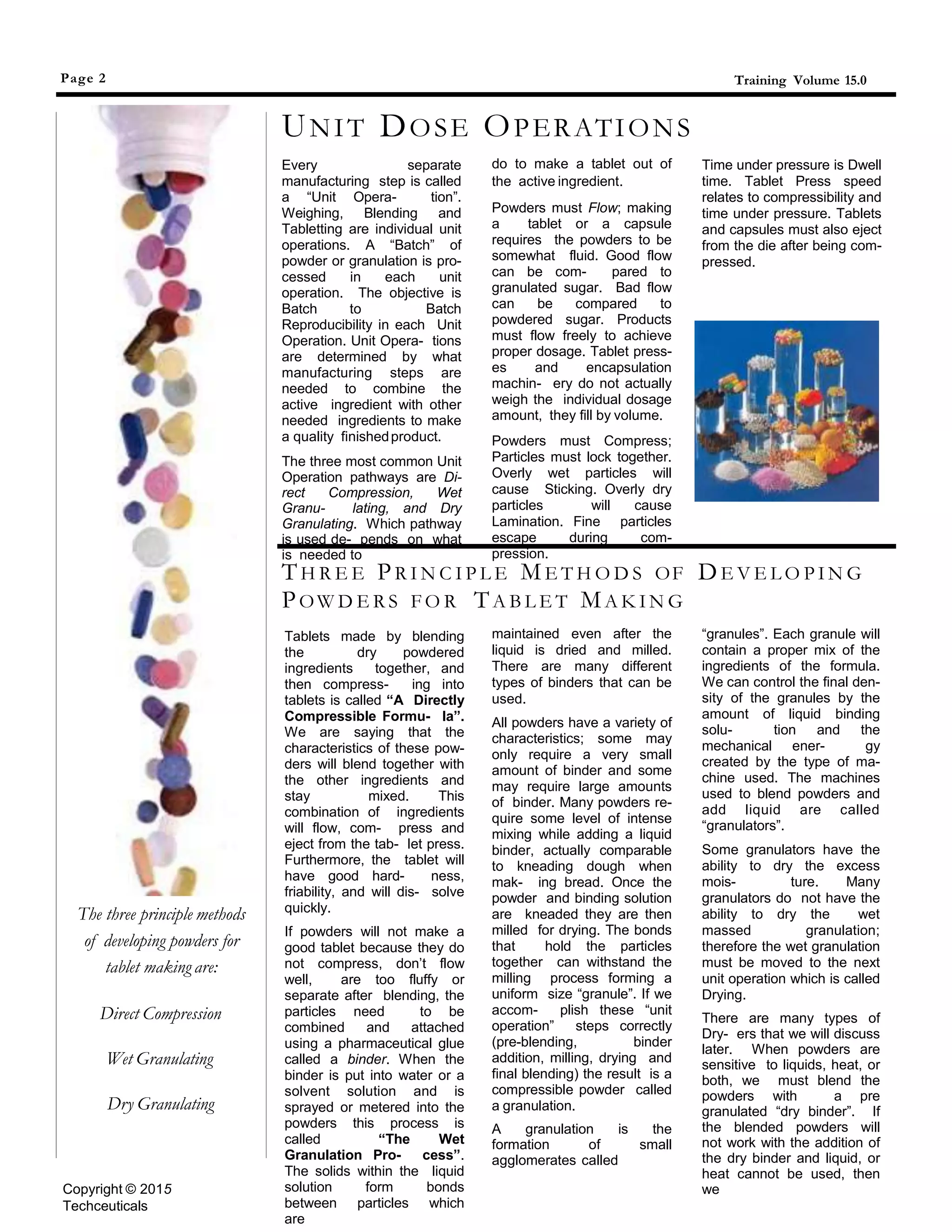 Tablet and Capsule Manufacturing Process | PPTX
