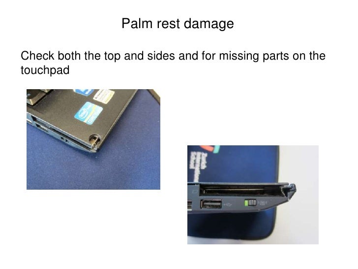 Tablet checklist damage