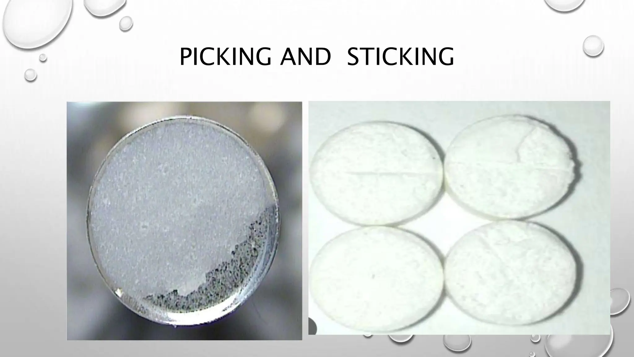 PICKING AND STICKING
 