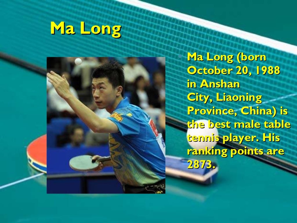 Table Tennis All history from A to Z