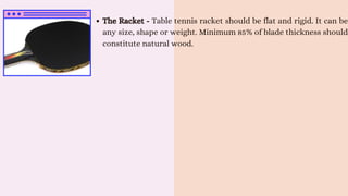 Checking Table Tennis Racket TABLE TENNIS REPORT.pdf