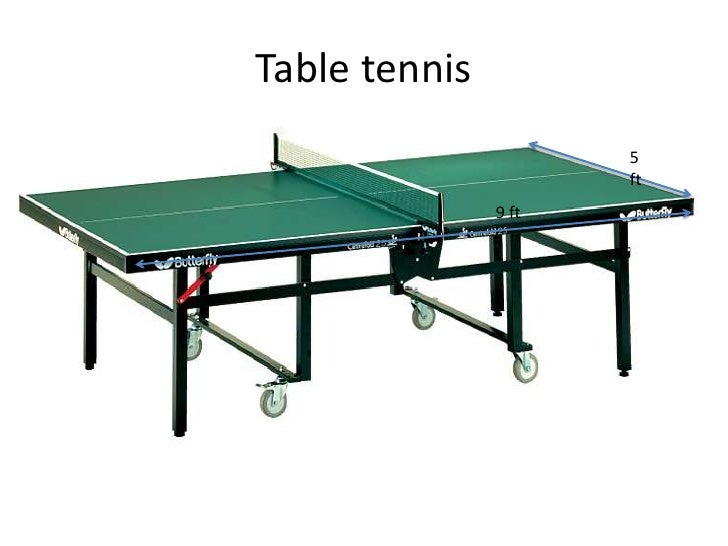 Table tennis vs tennis courts