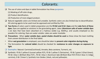 Tablet formulation, manufacturing, adv. and disadvantages | PPTX