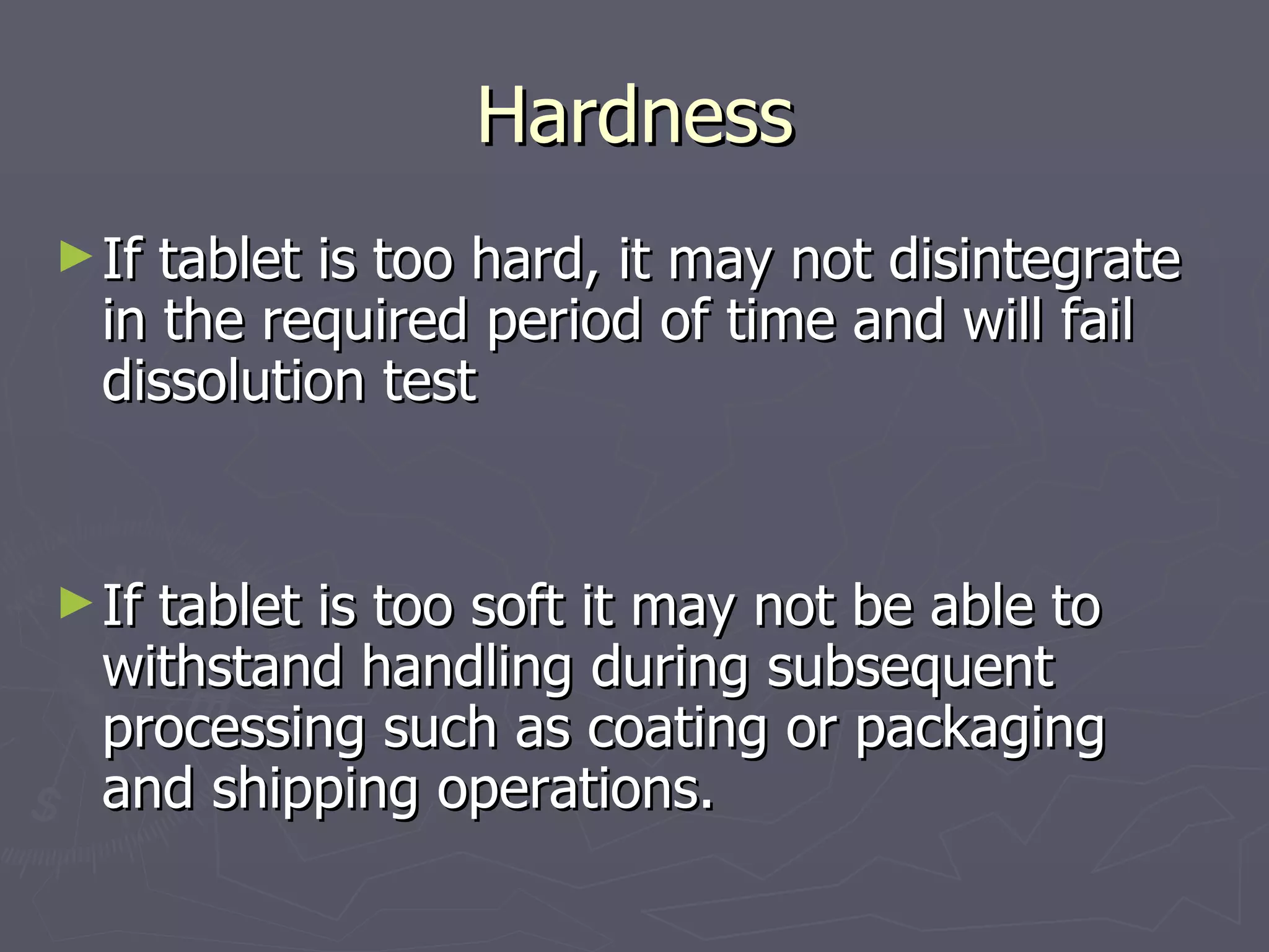 Tablet friability,harness and dissolution testing | PPT