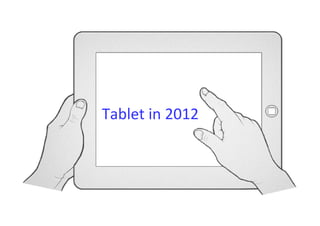 Tablet in 2012
 