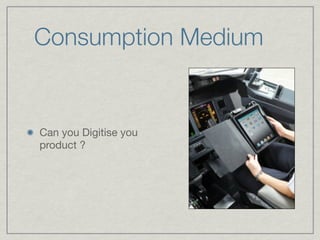 Consumption Medium


Can you Digitise you
product ?
 