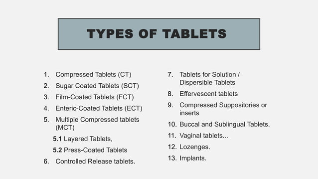 ORAL SOLID DOSAGE TABLET MANUFACTURING PROCESS.pptx