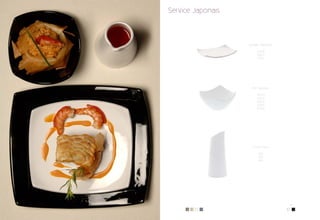 Service Japonais



                   Assiette Japonaise

                         20X18
                         30X27
                         37X32




                     Bol Japonais

                         10X10
                         15X15
                         20X20
                         25X25
                         30X30




                      Cruche Paca

                          H20
                          H30
                          H50




       3                                6
 