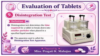 Tablet part-2.Industrial Pharmacy, Pharmaceutics