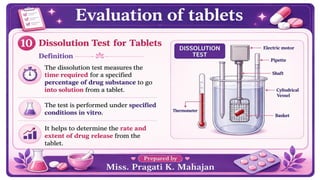 Tablet part-2.Industrial Pharmacy, Pharmaceutics