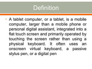 Definition of Tablet PC