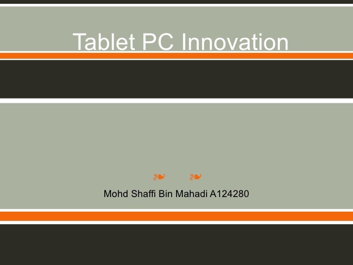 Tablet Pc Innovation