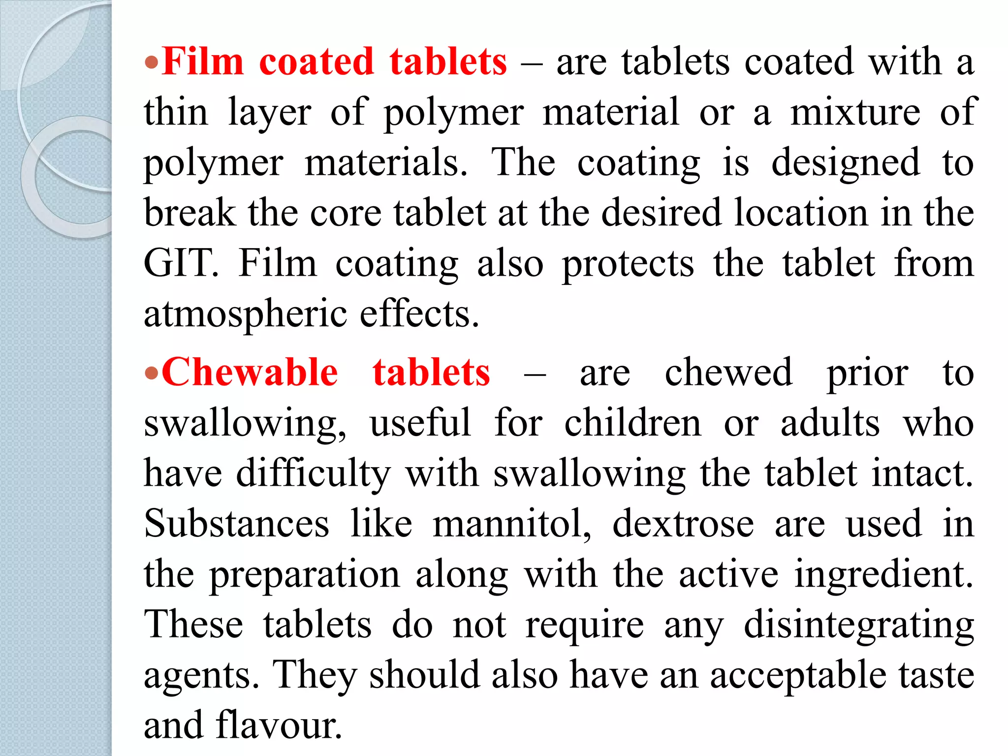 Tablets | PPTX | Digestive Disorders | Diseases and Conditions